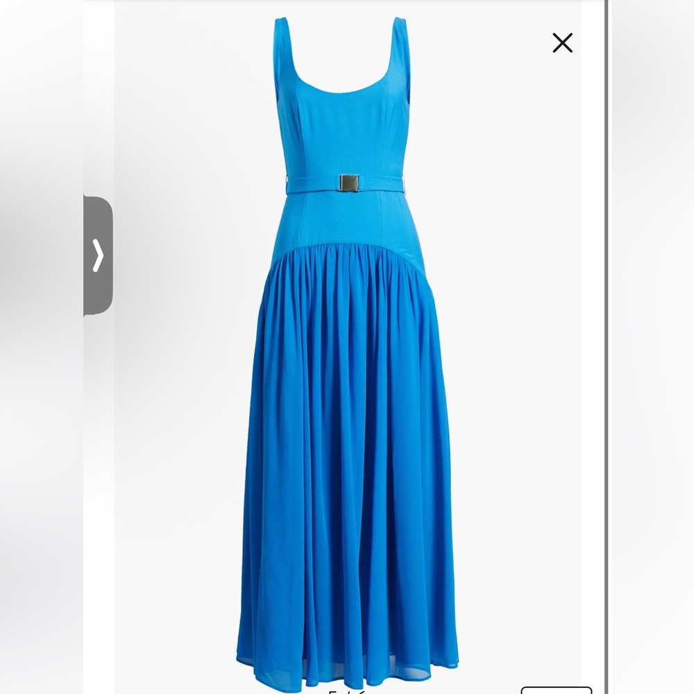 Hutch Drop Waist Sleeveless Maxi Dress in “Cobalt,” Size 6
